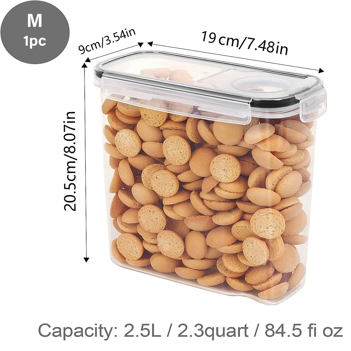 Cereal Storage Container with Pouring Lid