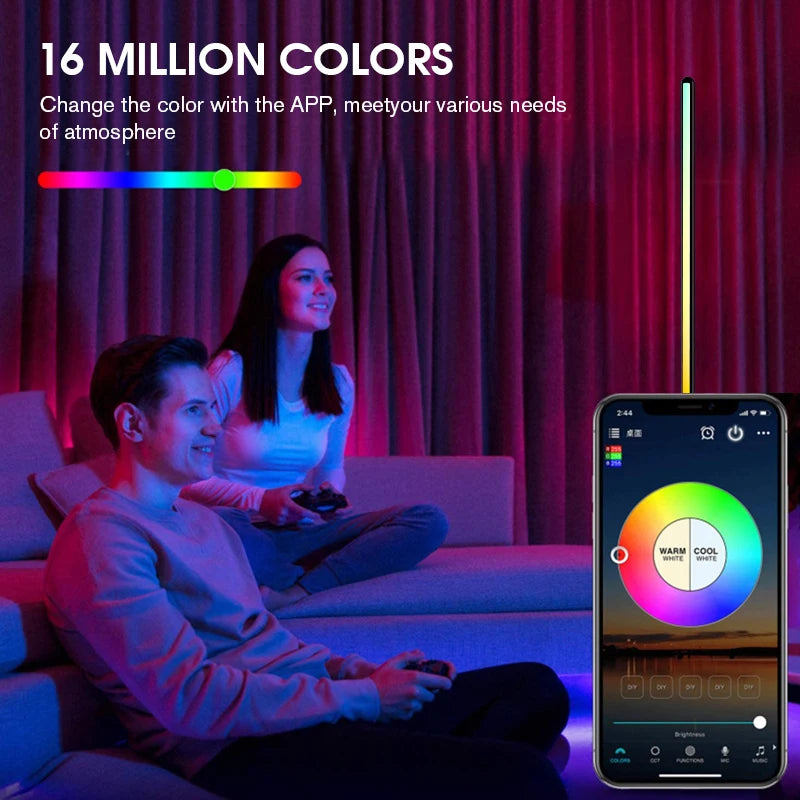 RGB Corner Floor Lamp with Remote Control