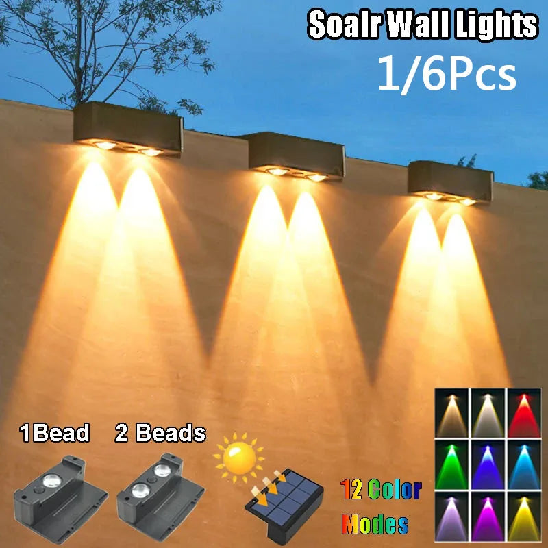 Solar Colour-Changing Wall Light