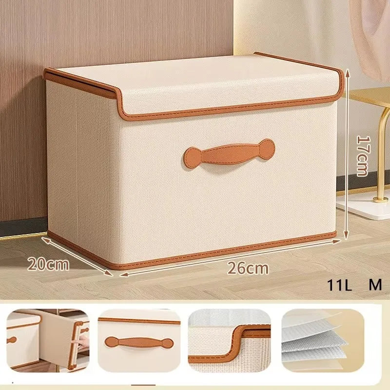 Fabric Storage Box with Lid