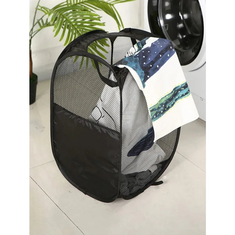 Foldable Mesh Laundry Basket