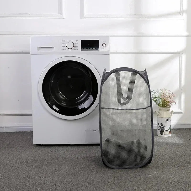 Foldable Mesh Laundry Basket
