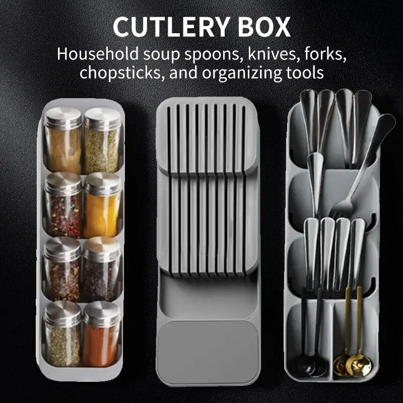 Slimline Kitchen Drawer Organiser Tray