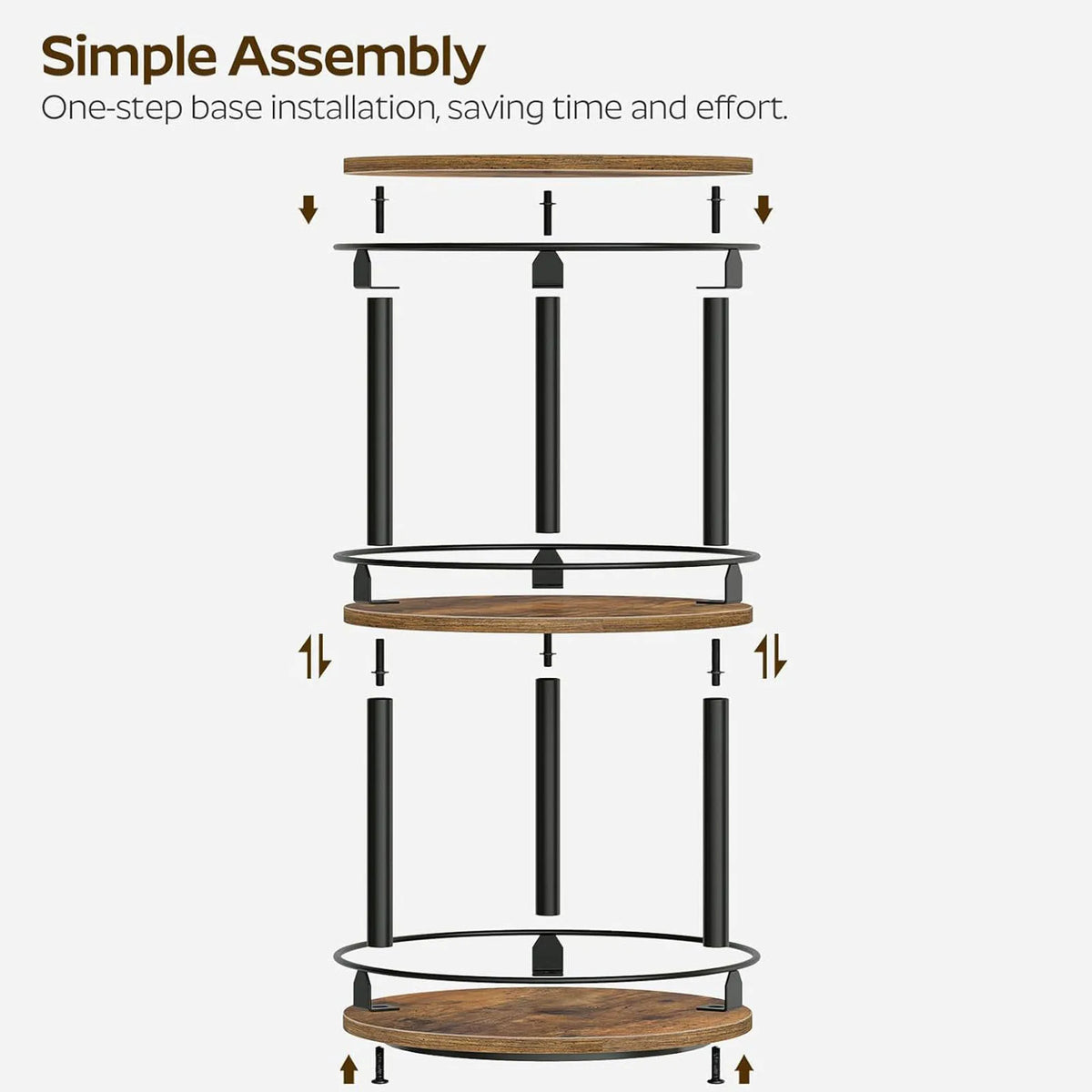 Three-Tier Rotating Spice Rack