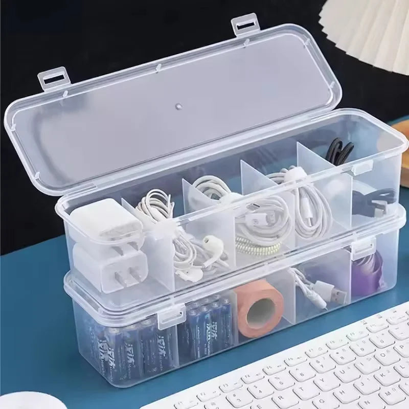 Cable Storage Box with Removable Dividers