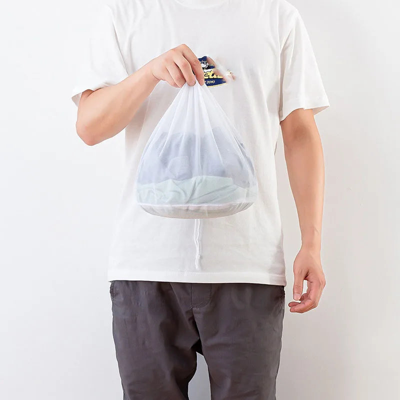 Drawstring Mesh Laundry Bag
