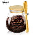 Glass Storage Jar with Lid and Spoon