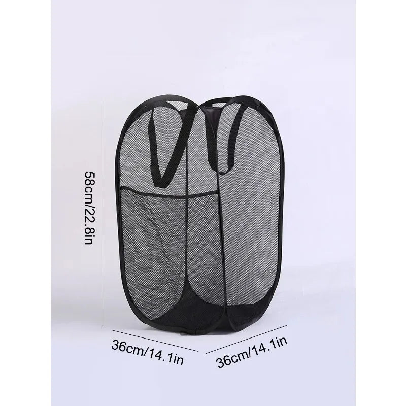 Foldable Mesh Laundry Basket