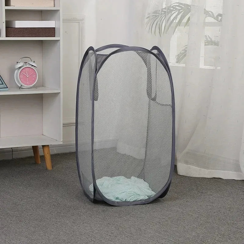 Foldable Mesh Laundry Basket