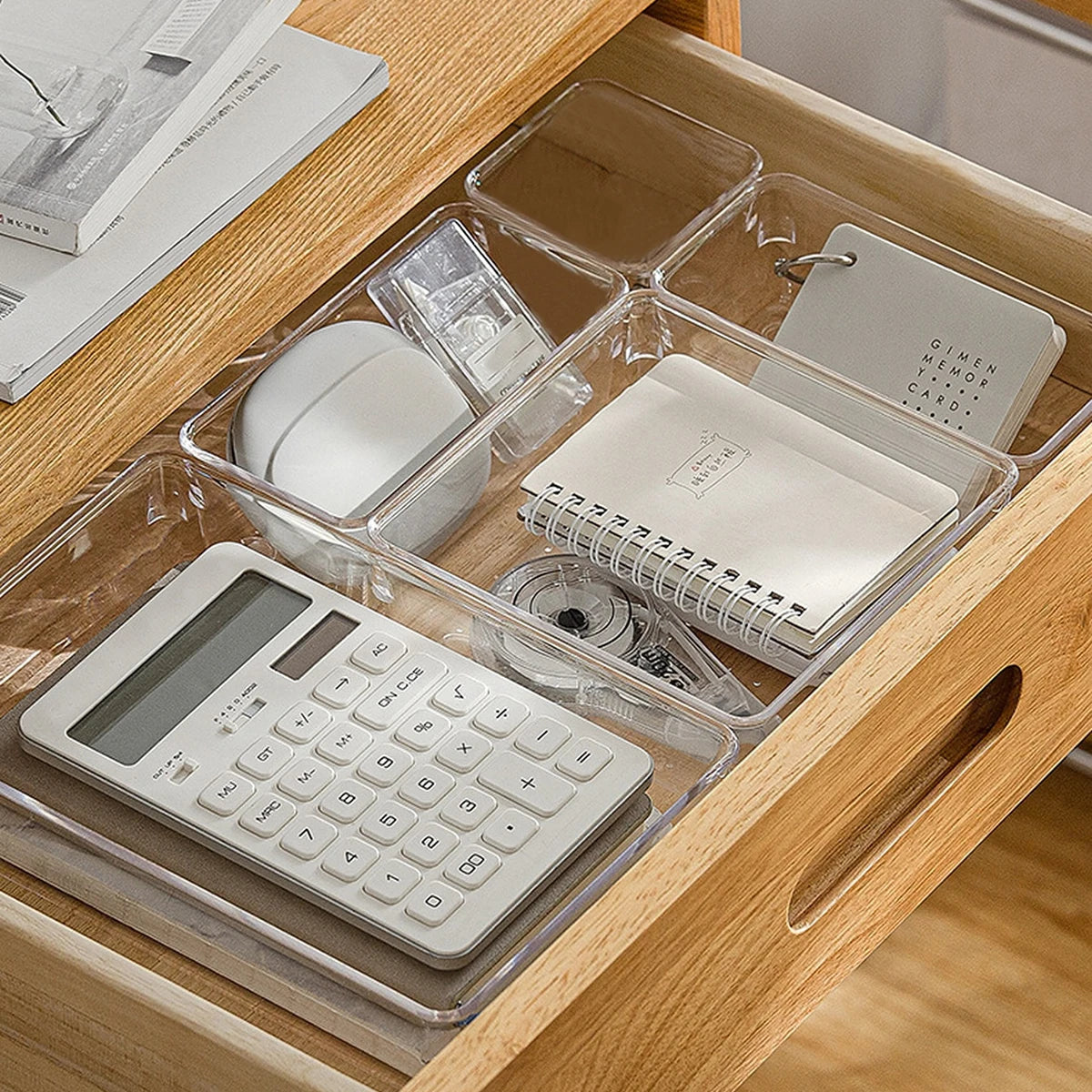 Seven-Piece Clear Drawer Organiser Set