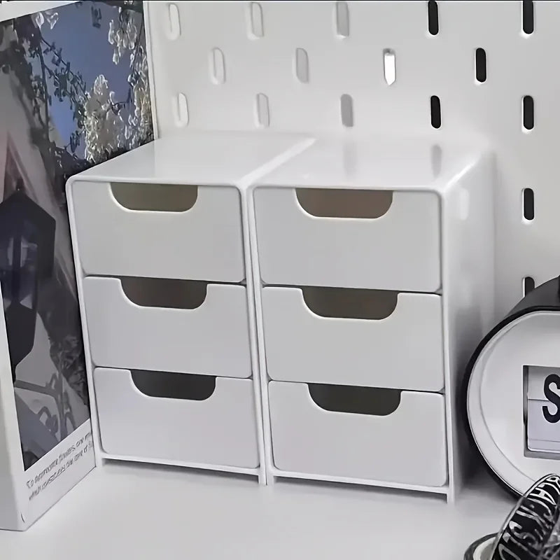 Mini Three-Drawer Desk Organiser