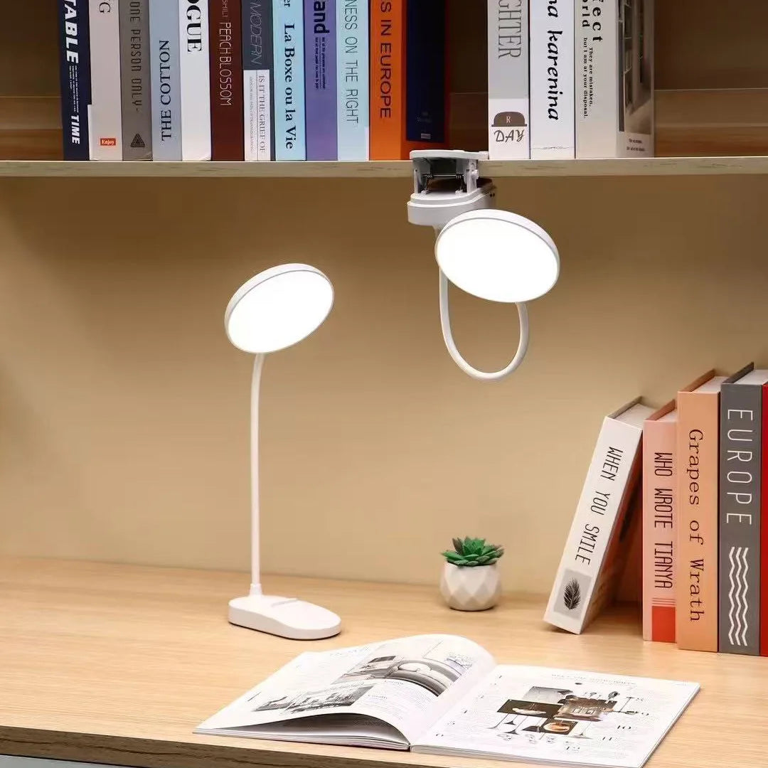 Rechargeable LED Clip-On Desk Lamp
