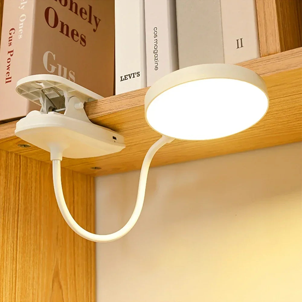Rechargeable LED Clip-On Desk Lamp