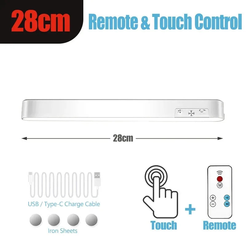 Rechargeable LED Light Bar with Touch and Remote Control