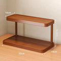 2-Tier Wooden Shelf Riser