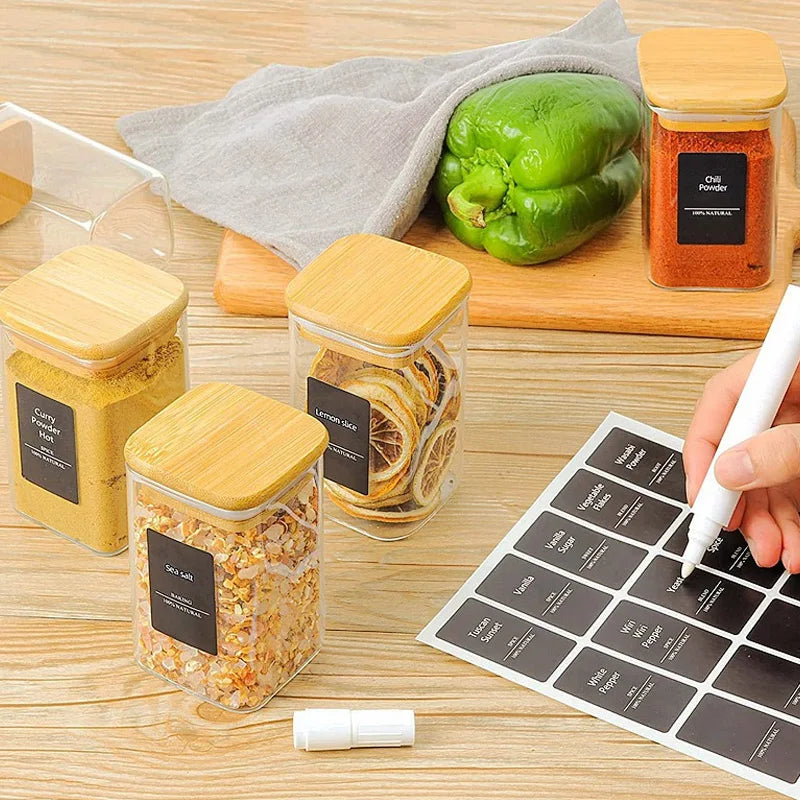 Pre-Printed Spice Jar Labels