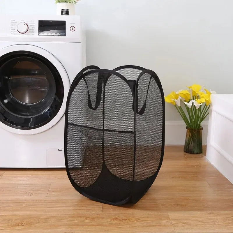 Foldable Mesh Laundry Basket