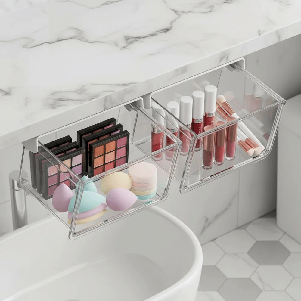 Self-Adhesive Under-Shelf Storage Drawer