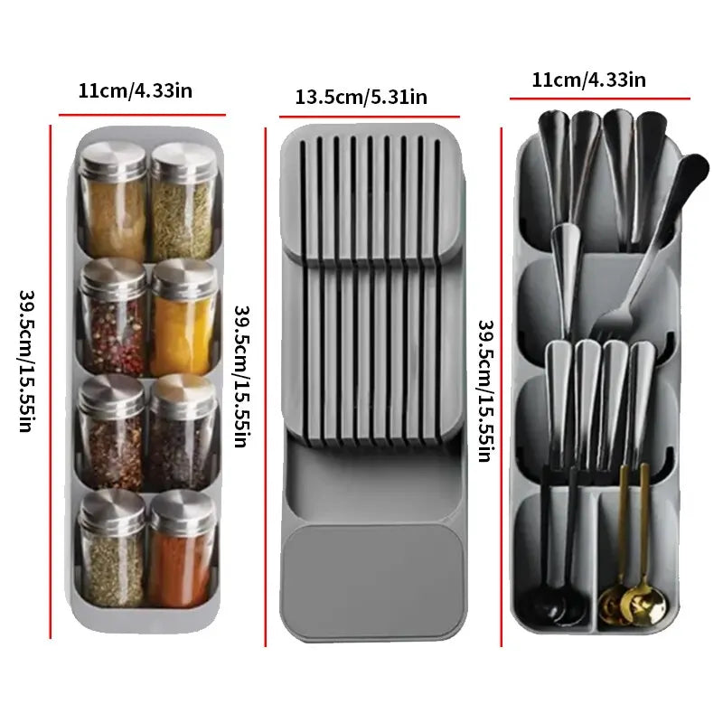 Slimline Kitchen Drawer Organiser Tray