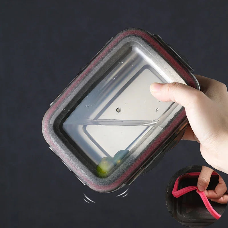 Stainless Steel Lunch Box with Clip-Lock Lid