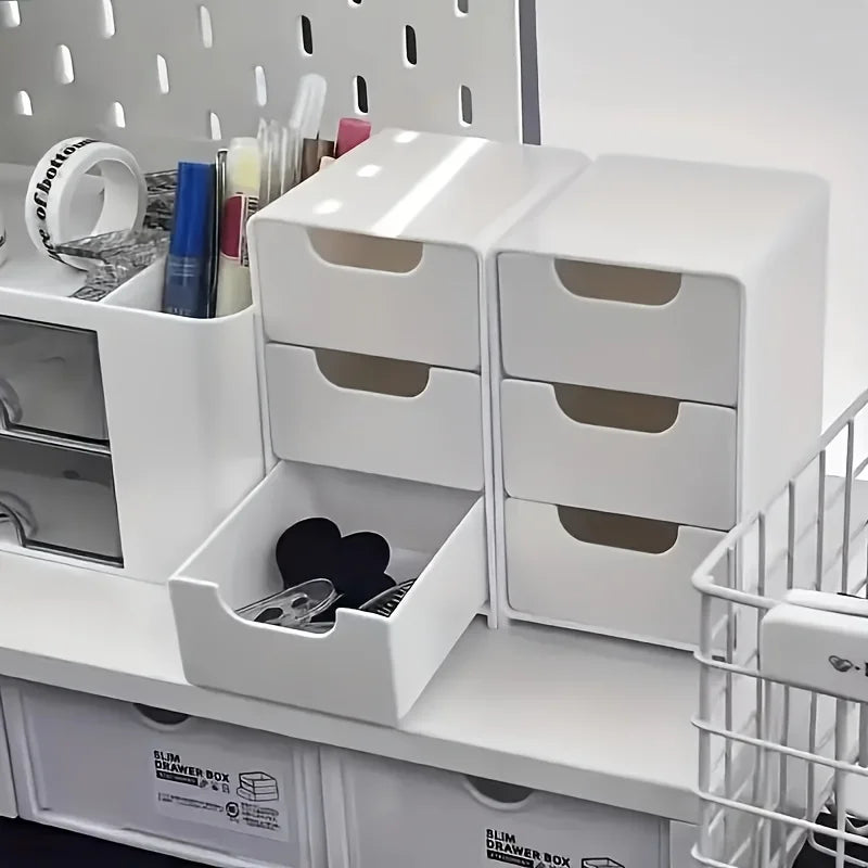 Mini Three-Drawer Desk Organiser