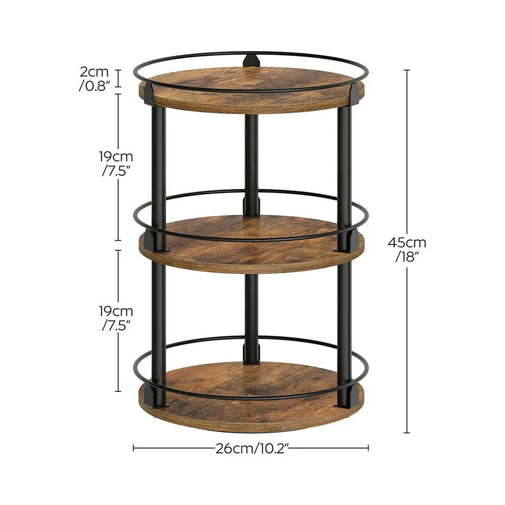 Three-Tier Rotating Spice Rack