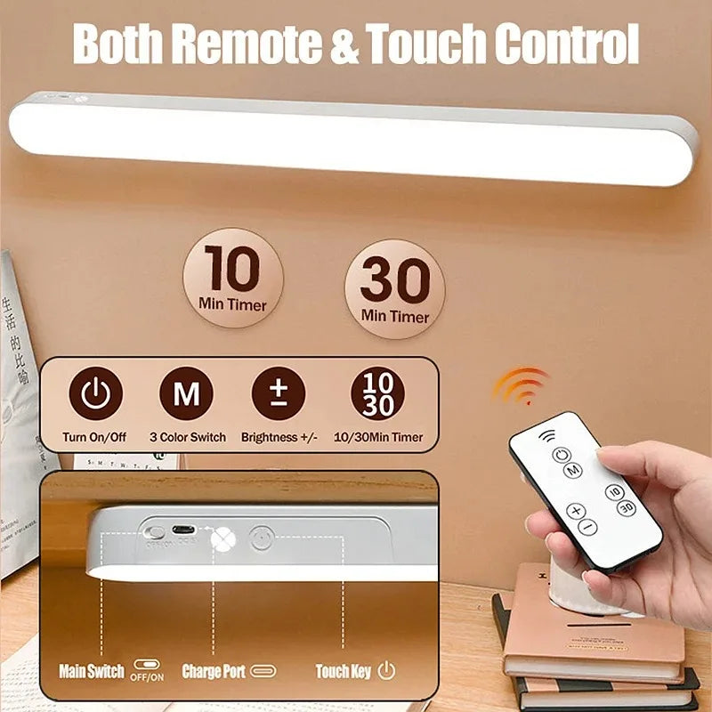 Rechargeable LED Light Bar with Touch and Remote Control