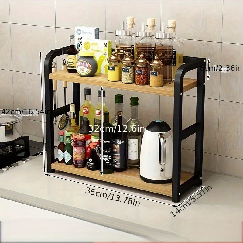 Two-Tier Kitchen Worktop Shelf