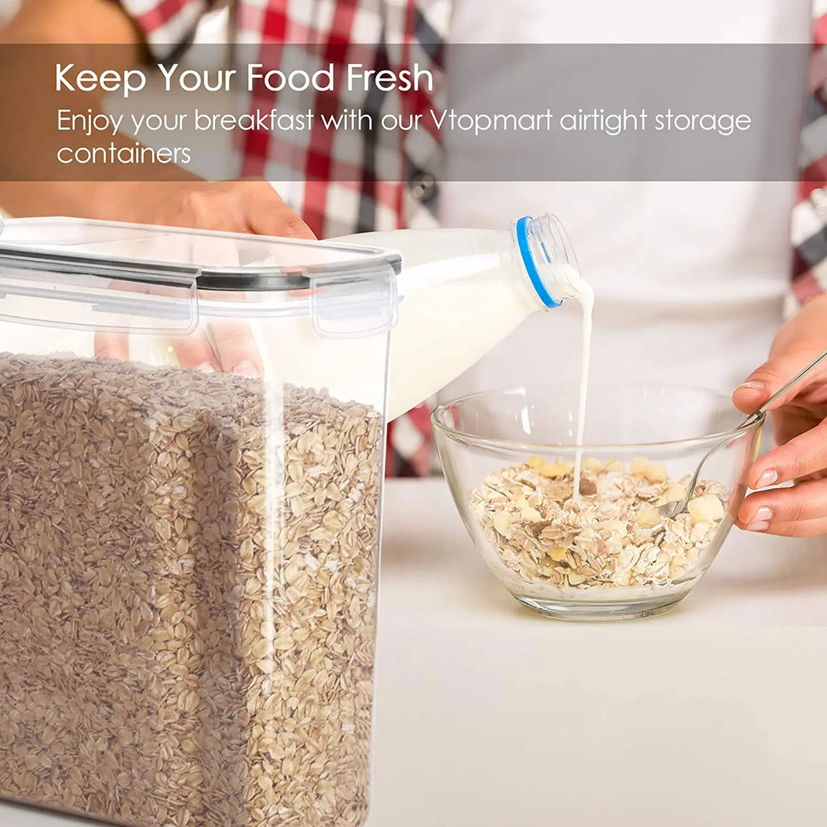 Cereal Storage Container with Pouring Lid