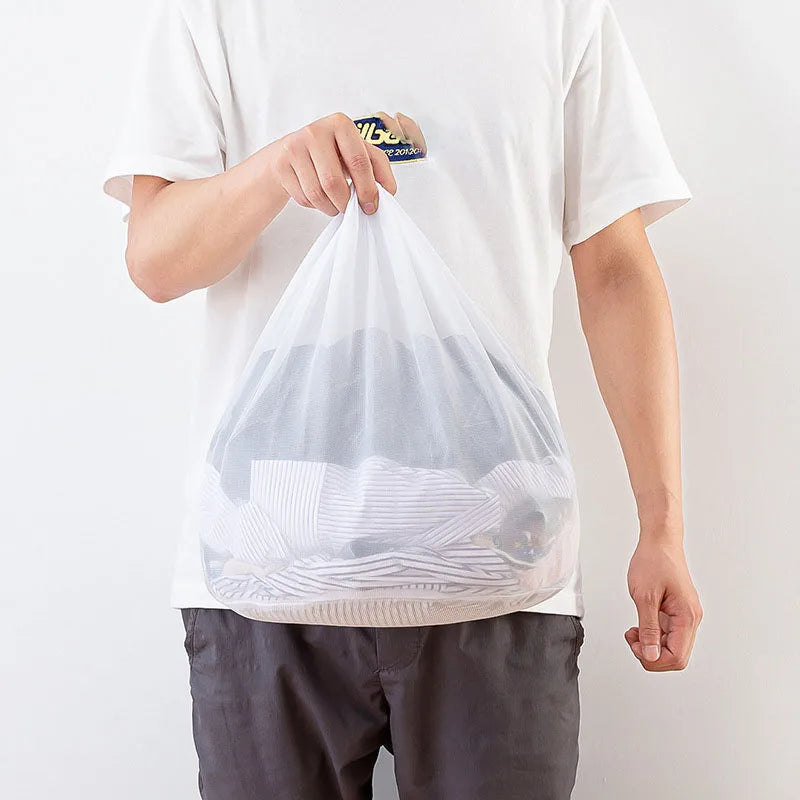 Drawstring Mesh Laundry Bag