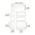 Seven-Piece Clear Drawer Organiser Set