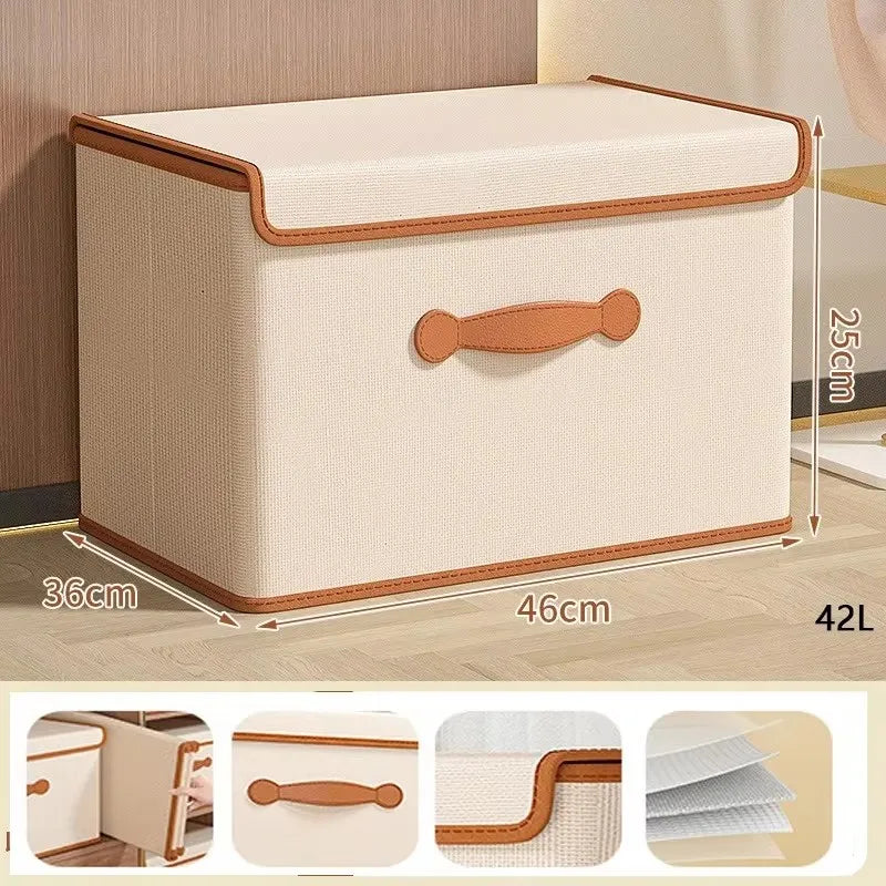 Fabric Storage Box with Lid