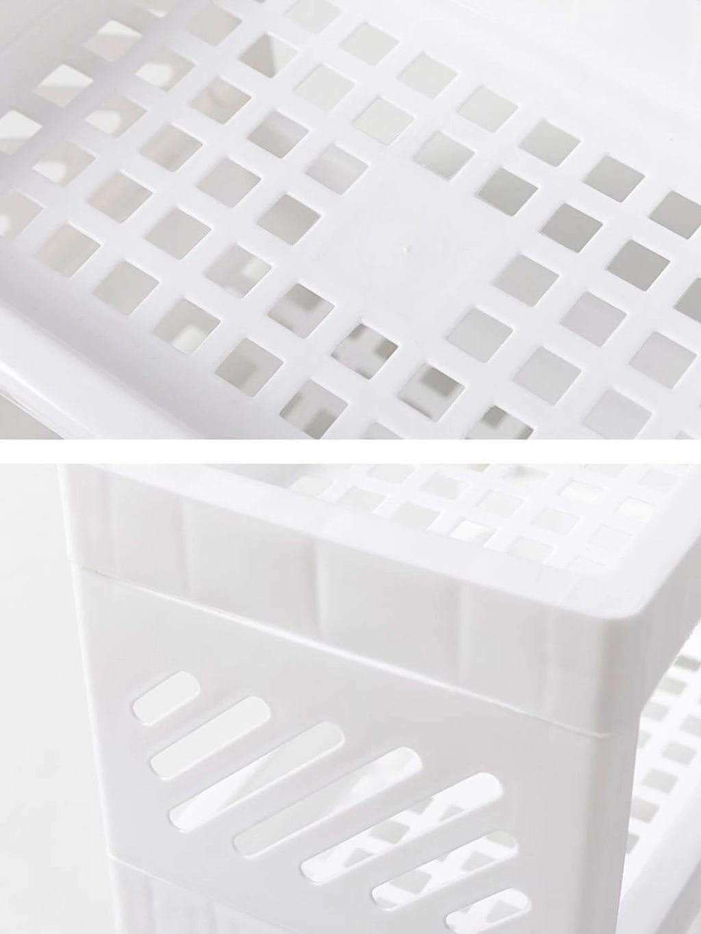 White Two-Tier Desk Organiser Shelf