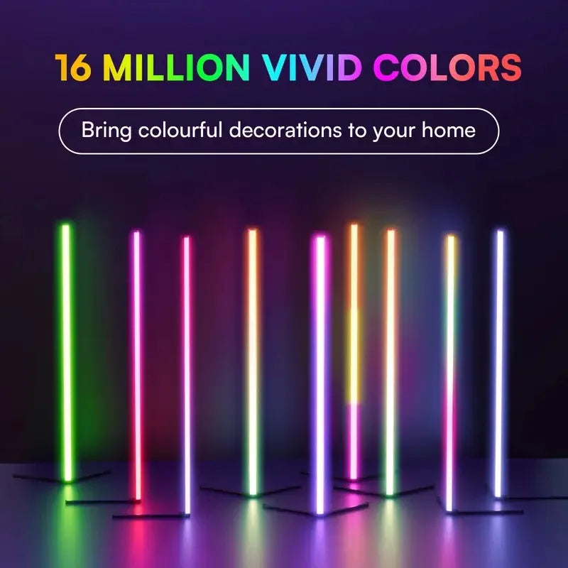 RGB Corner Floor Lamp with Remote Control