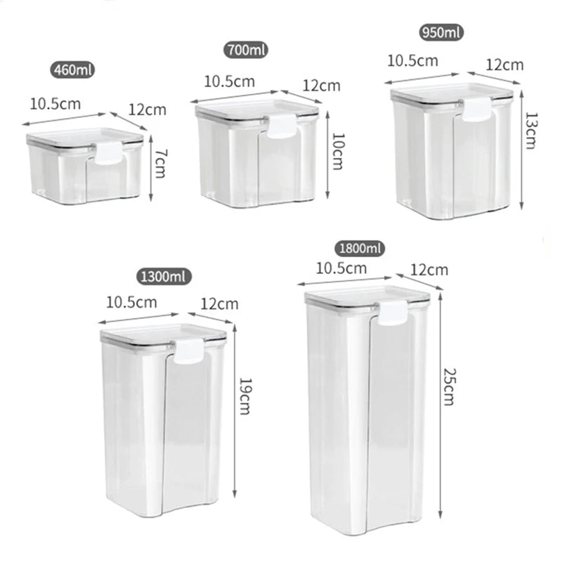 Clip-Lock Pantry Storage Container