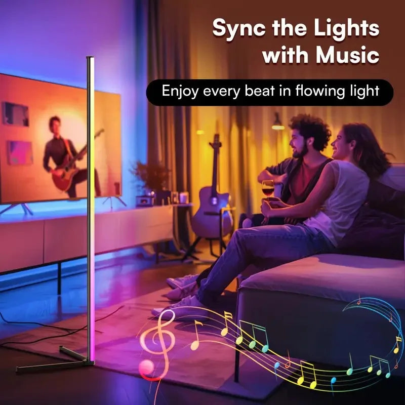 RGB Corner Floor Lamp with Remote Control