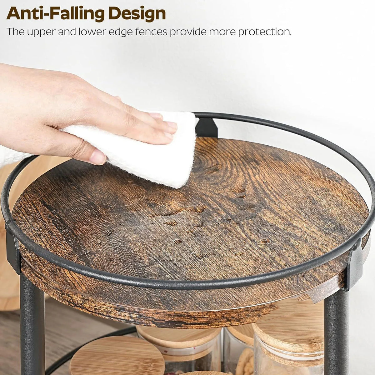 Three-Tier Rotating Spice Rack