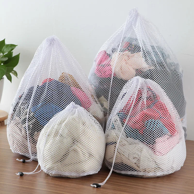 Drawstring Mesh Laundry Bag