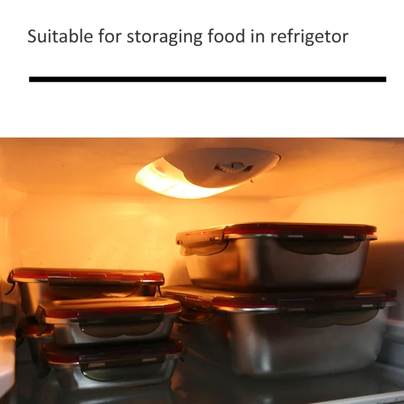 Stainless Steel Lunch Box with Clip-Lock Lid