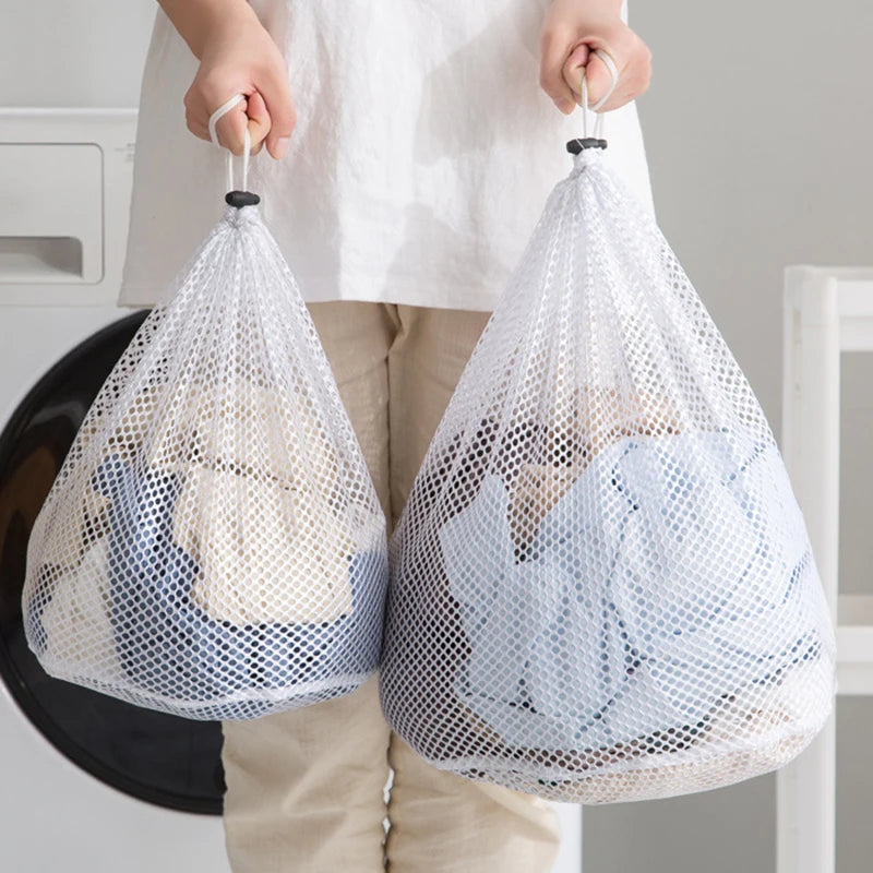 Drawstring Mesh Laundry Bag