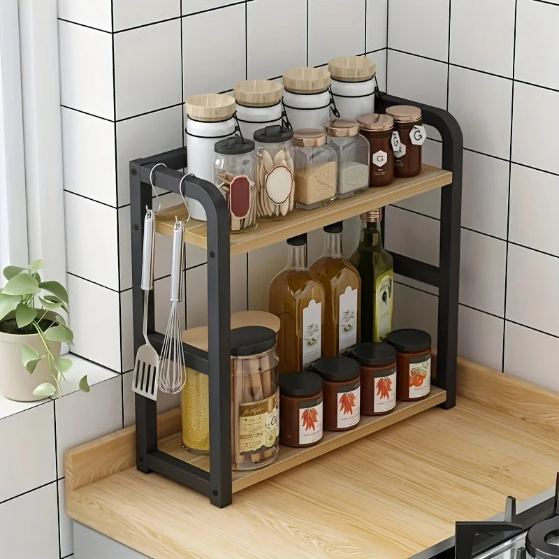 Two-Tier Kitchen Worktop Shelf