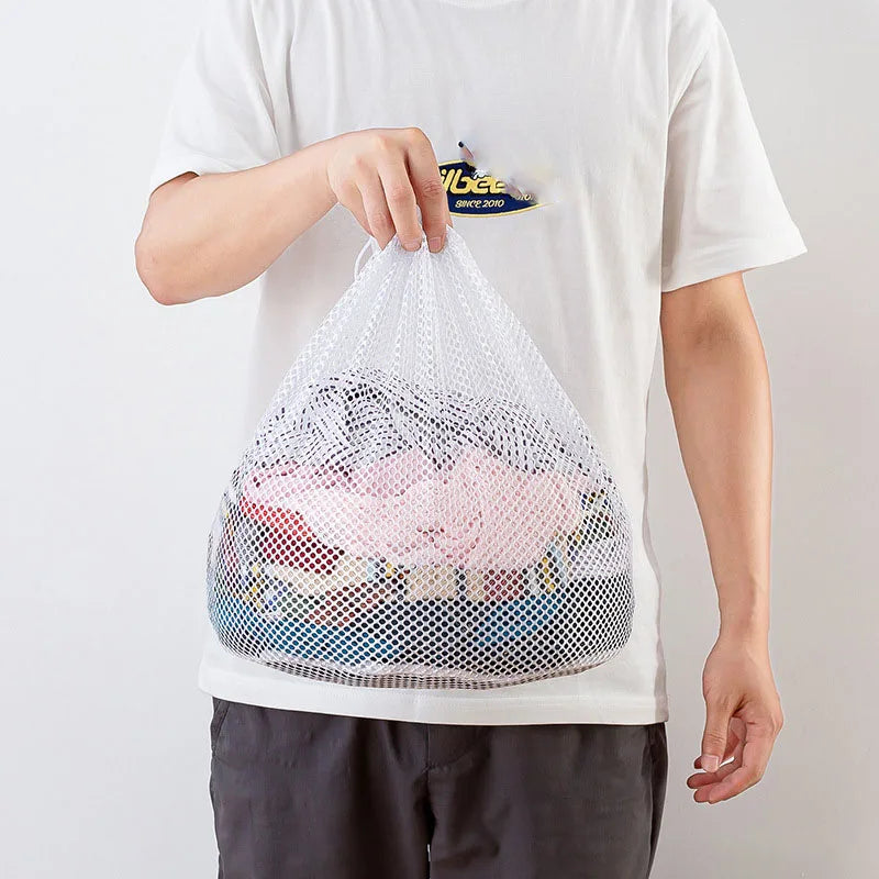 Drawstring Mesh Laundry Bag