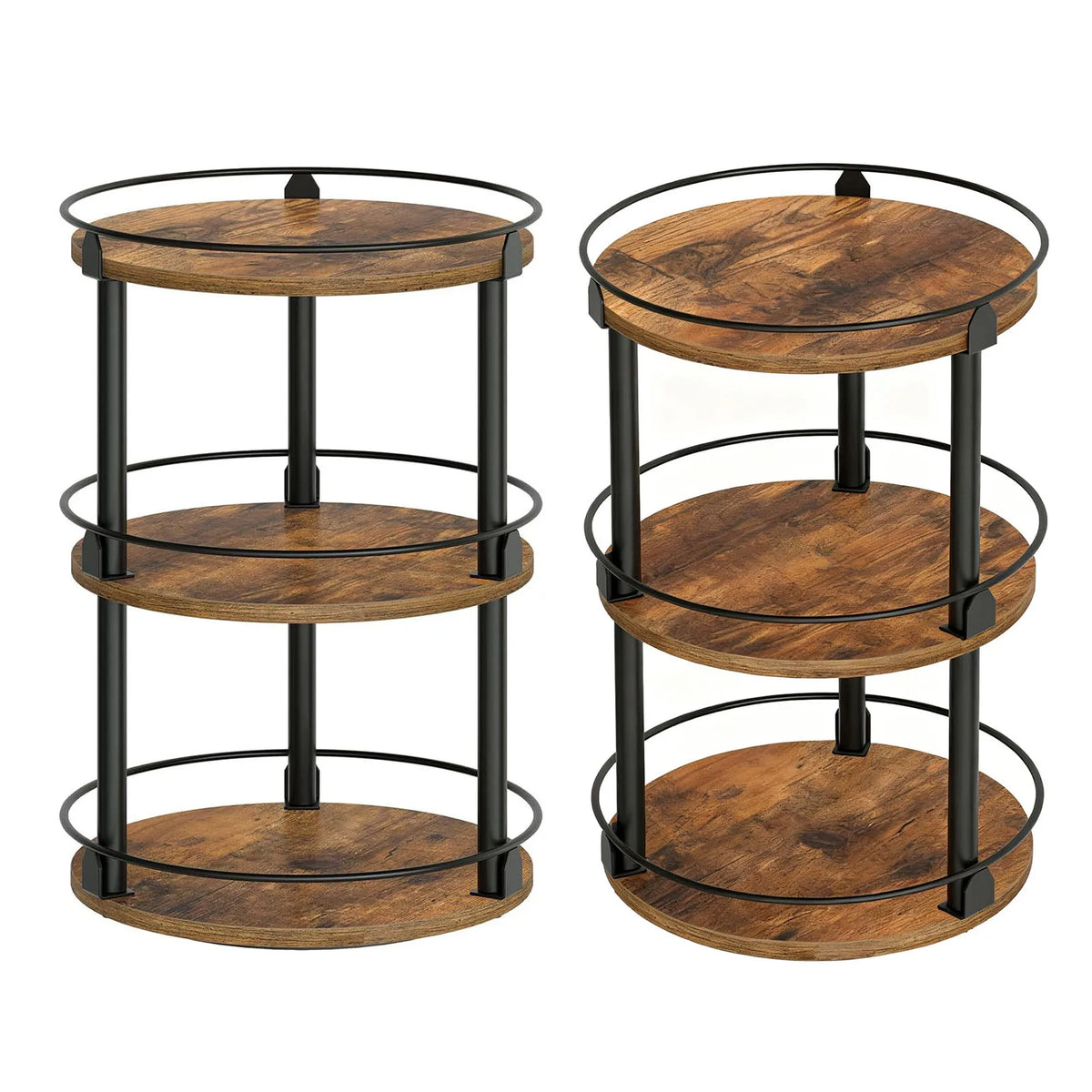 Three-Tier Rotating Spice Rack